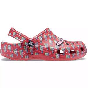 Crocs Classic Vineyard Vines Holiday Clogs Red Holiday Shoes Mens Size 13
